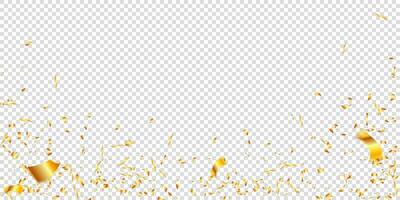 golden confetti for festive, celebration, luxury, greeting, card, holiday vector illustration