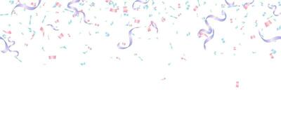 background illustration with pastel-colored confetti for celebration, holiday and greeting card vector