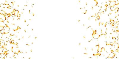 vector holiday festive celebration background with confetti gold