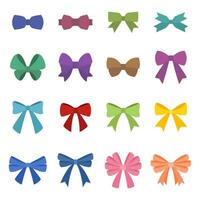 colorful bow tie icon set illustration sign collection vector graphic decorative