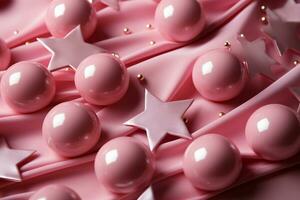 resumen brillante antecedentes con rosado color estrellas, de moda color, estilo de Barbie rosado. ai generativo foto