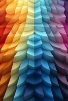 Ios style wallpaper rainbow colors wide lines. AI generative photo