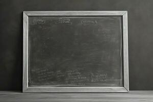 Blackboard illustration, space to write, learning concept. Generative AI photo