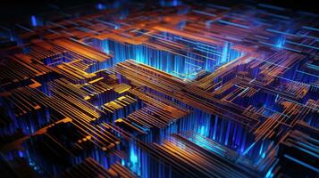 brain neuromorphic computer conceptualize ai generated photo