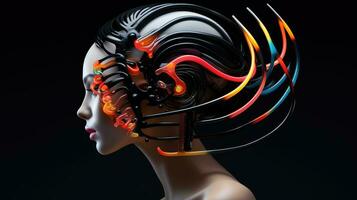 neural neuromorphic computer fashion ai generated photo