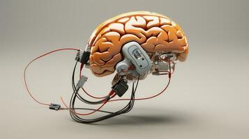 innovation brain interface device ai generated photo