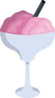 fresa hielo crema. ilustración Pro png