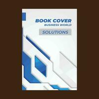 Business book cover template design vector