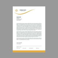 Professional corporate business letterhead vector template. Simple and clean print ready design.