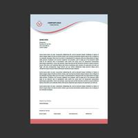 Professional corporate business letterhead vector template. Simple and clean print ready design.