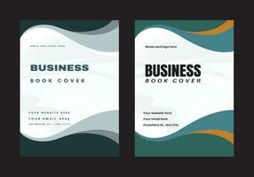 Business book and brochure cover design template vector