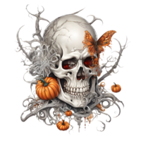 Halloween Monsters Clipart, Happy Halloween Day Composition, Generative AI png