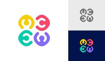 Community people, social community, abstract human family logo design vector