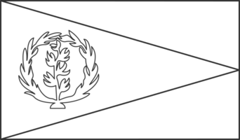 eritrea bandera, para color el bandera. sequía bandera. png