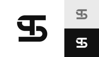 letra S t inicial monograma logo diseño vector