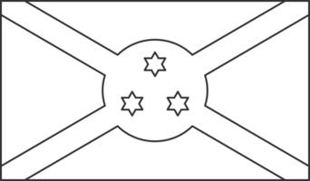 Burundi flag, for color the flag. Draft flag. png