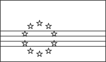 Cape Verde flag, for color the flag. Draft flag. png