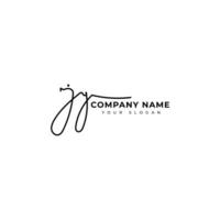 Jy Initial signature logo vector design