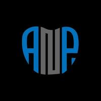 ANP letter logo creative design. ANP unique design. vector