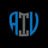 AIU letter logo creative design. AIU unique design. vector