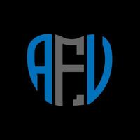AFU letter logo creative design. AFU unique design. vector