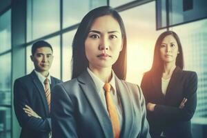 Asian business woman. Generate Ai photo