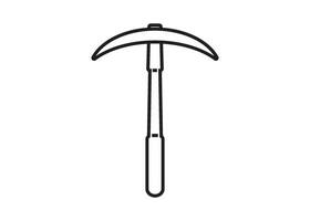 pickaxe icon design vector isolated