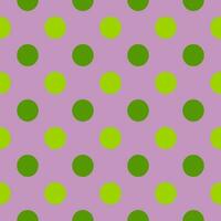 Green polka dots seamless pattern background vector