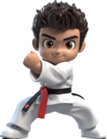 Taekwondo png with AI generated.