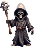 Necromancer png with AI generated.
