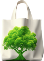 Eco bag png with AI generated.