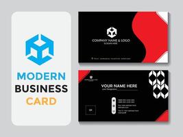 Vector creative modern professional business card template design