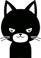 de cerca de linda gato rostro. generado por ai png