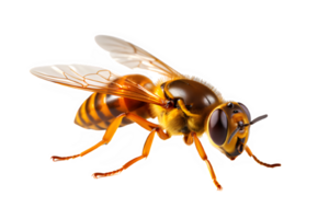 honey bee isolated on transparent background ,insect bee cut out png ,generative ai