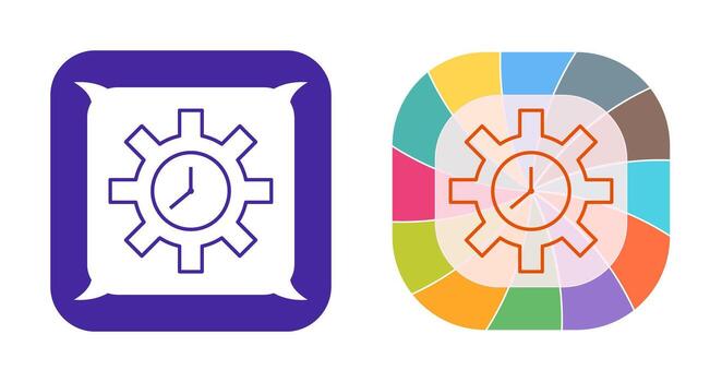 icono de vector de optimización de tiempo único