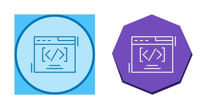Web Coding Vector Icon