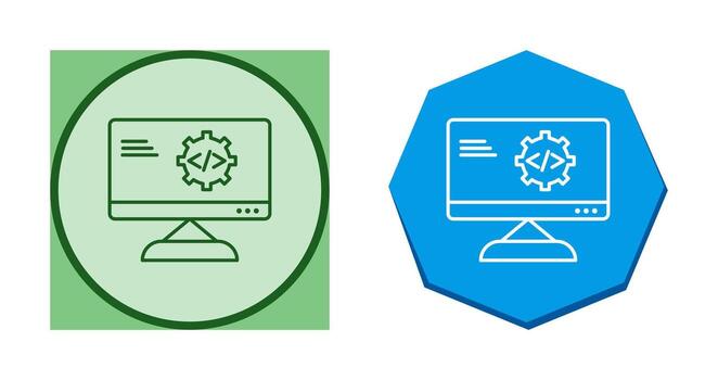Unique Code Optimization Vector Icon