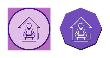 Yoga At home Vector Icon