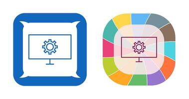 icono de vector de configuración de red única