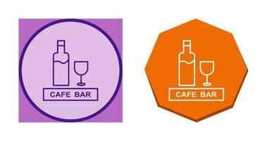 Unique Drinks Cafe Vector Icon