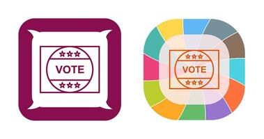 Vote Sticker Vector Icon