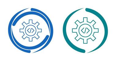 Unique Code Optimization Vector Icon