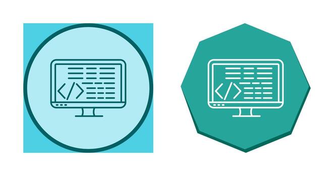 icono de vector de codificación