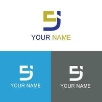 JS Letter Logo Design vector