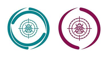 Bug Target Vector Icon