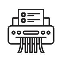 Paper shredder icon vector