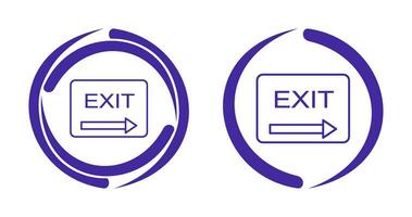 Unique Exit Vector Icon