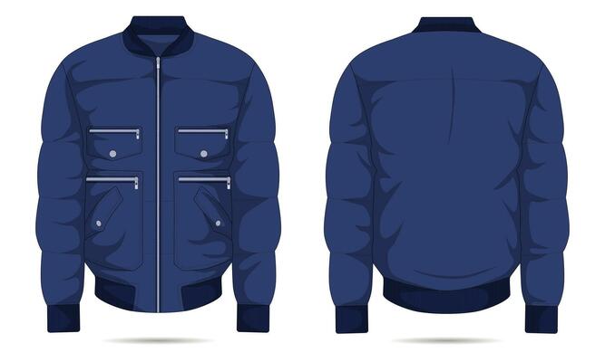 Bomber Jacket Mockup Vector Art, Icons, and Graphics for Free Download