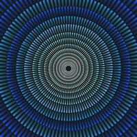 Abstract blue background concentric circles vector