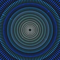 Abstract blue background concentric circles vector